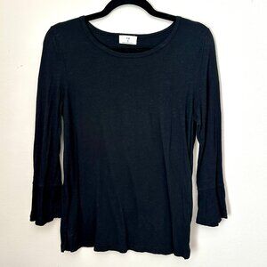 Anthropologie Flutter Sleeve Top